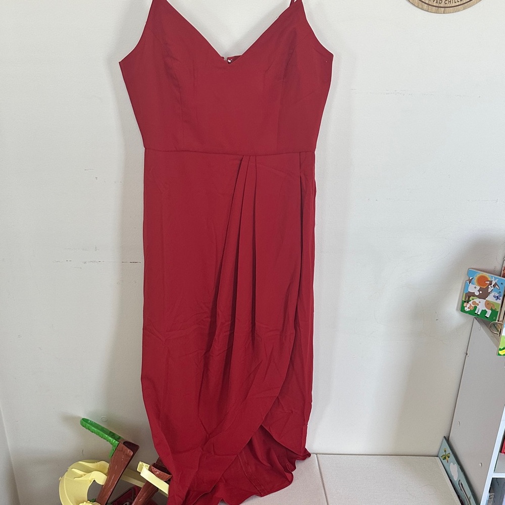 Elegant New Red Evening Gown